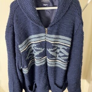 The North Face Dark Blue zip up sweater